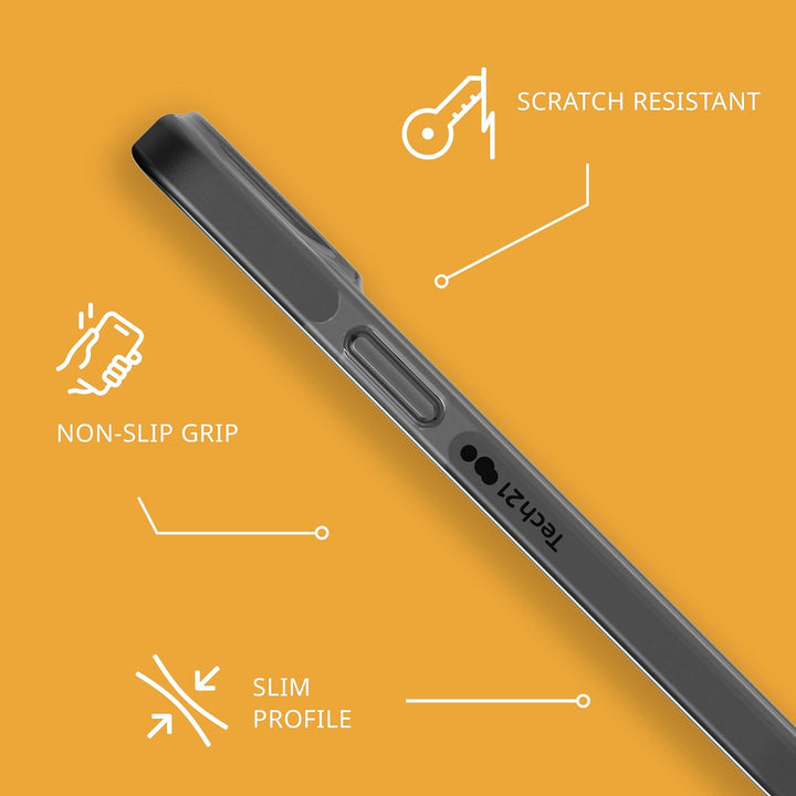 tech21 iPhone 14 Evo Check - Stossdämpfende & schlanke Schutzhülle mit 4,8 m FlexShock Multi-Drop Sc