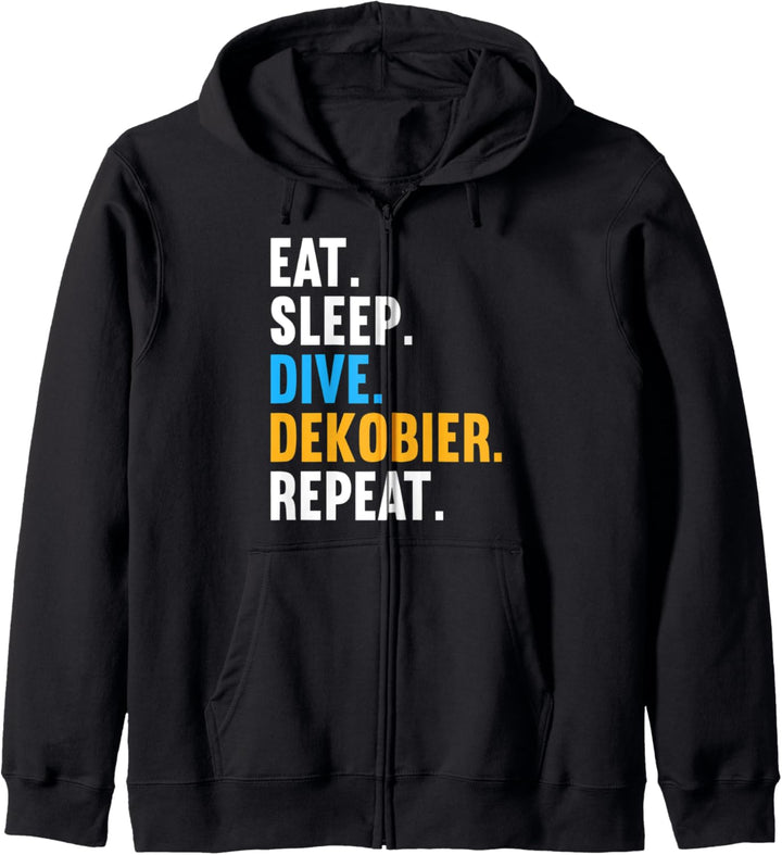 Tauchen Eat Sleep Dive Dekobier Repeat Tauch Für Taucher Kapuzenjacke