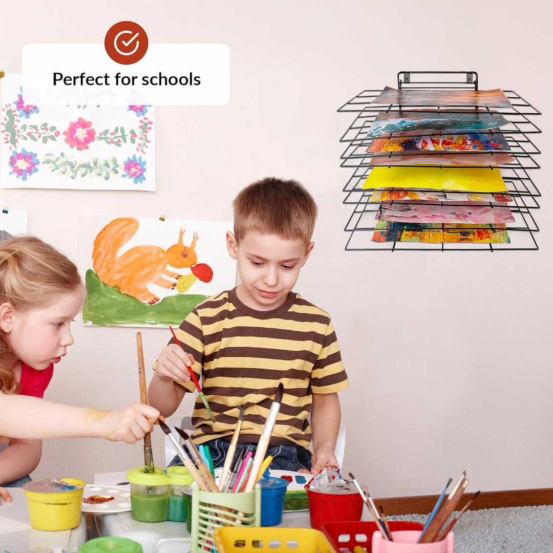 ODOXIA BILDER TROCKENGESTELL zur WANDMONTAGE mit Schrauben für Klassenzimmer | Hängendes Kleines Kun