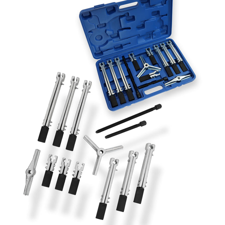 Bituxx 12 TLG. universal Lager Abzieher Set 2 und 3 Armig Innen Aussen Werkzeug Lagerabzieher Kugell
