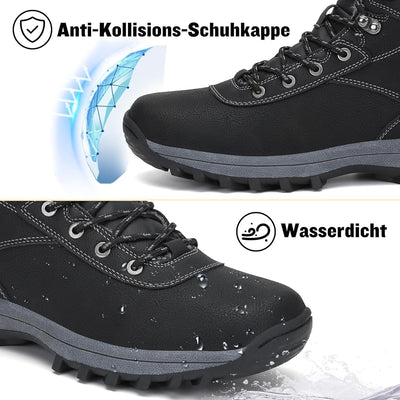 Mishansha Damen Herren Winterschuhe Warm Gefüttert Winterstiefel Wasserdicht Trekking Wanderschuhe G