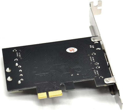 Padarsey PCIe Firewire-Karte für Windows 10, IEEE 1394 PCI-Express-Controller, 4 Anschlüsse (3 x 6-p