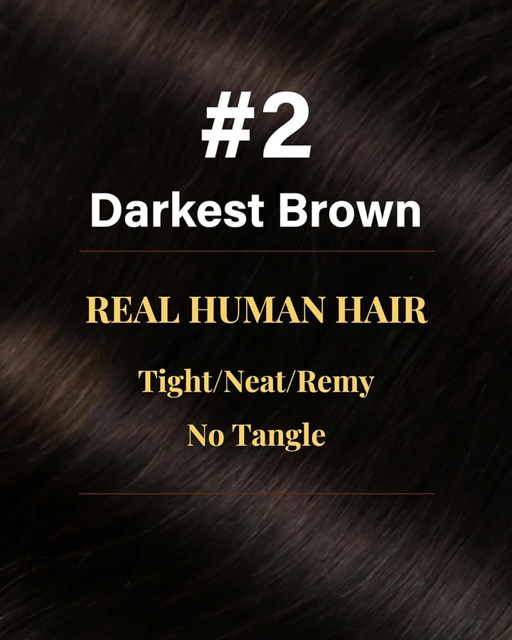 Hetto Echthaar Extensions Tape Braun 55CM Haarverlängerung Tape Echthaar Unsichtbar Glatt Extensions