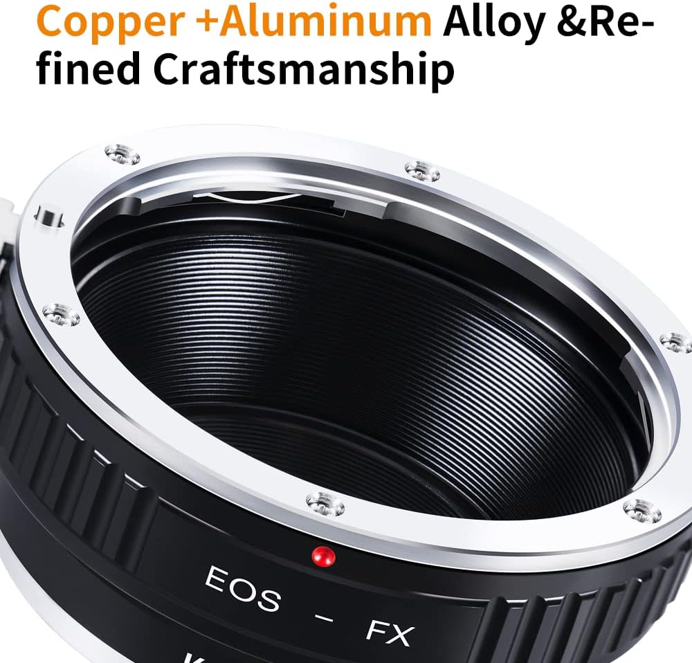 K&F Concept EOS EF/EFS Objektivadapter auf FujiFX Mount X-Pro1 X Kamera X-Serie, spiegellose Kameras