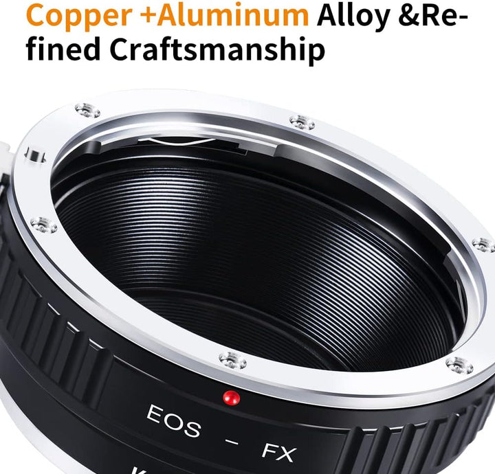 K&F Concept EOS EF/EFS Objektivadapter auf FujiFX Mount X-Pro1 X Kamera X-Serie, spiegellose Kameras