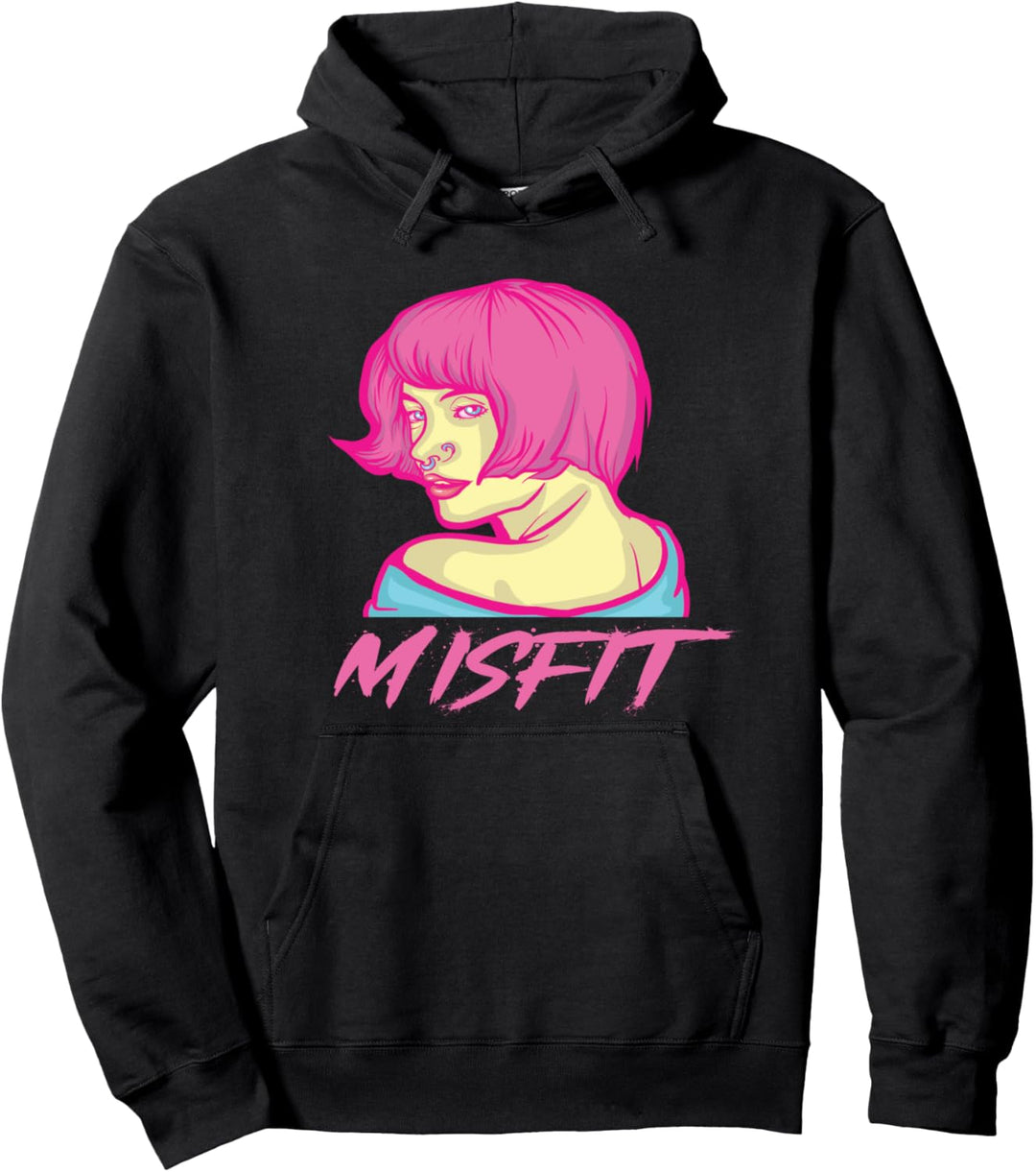 Misfit Pastell Goth Mädchen Anime Kawaii Pullover Hoodie