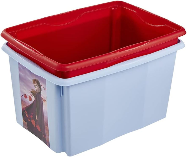 keeeper Frozen Aufbewahrungsbox mit Deckel, Dreh- und stapelbar, Für Kinder, 45 l, Paulina, Hellblau