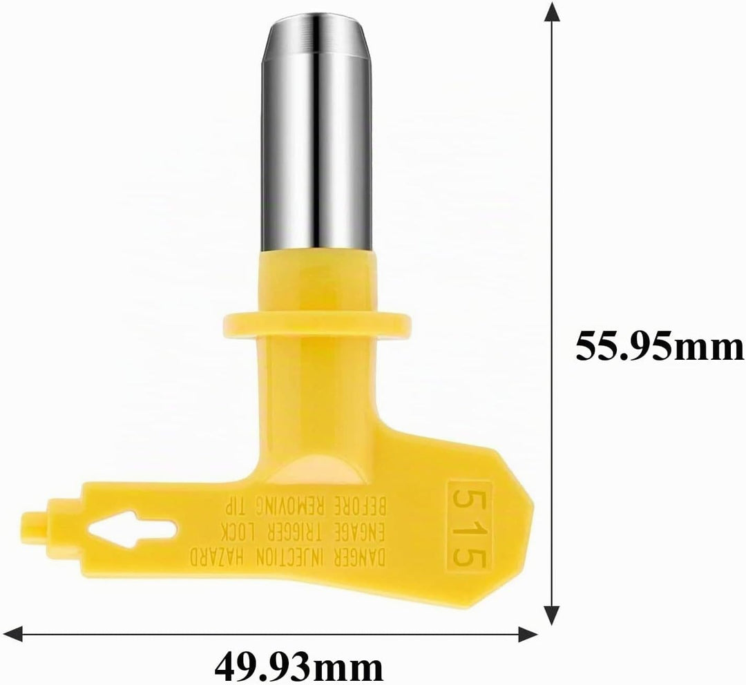Anhoer 6 Stück Airless Düse mit Spitzendichtung Reversible Sprühspitzen mit 1 Düse Sitz für Farbspri