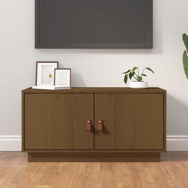 Tidyard TV Schrank mit Türen Fernsehtisch Lowboard Fernsehschrank HiFi-Schrank TV Möbel Tisch Massiv