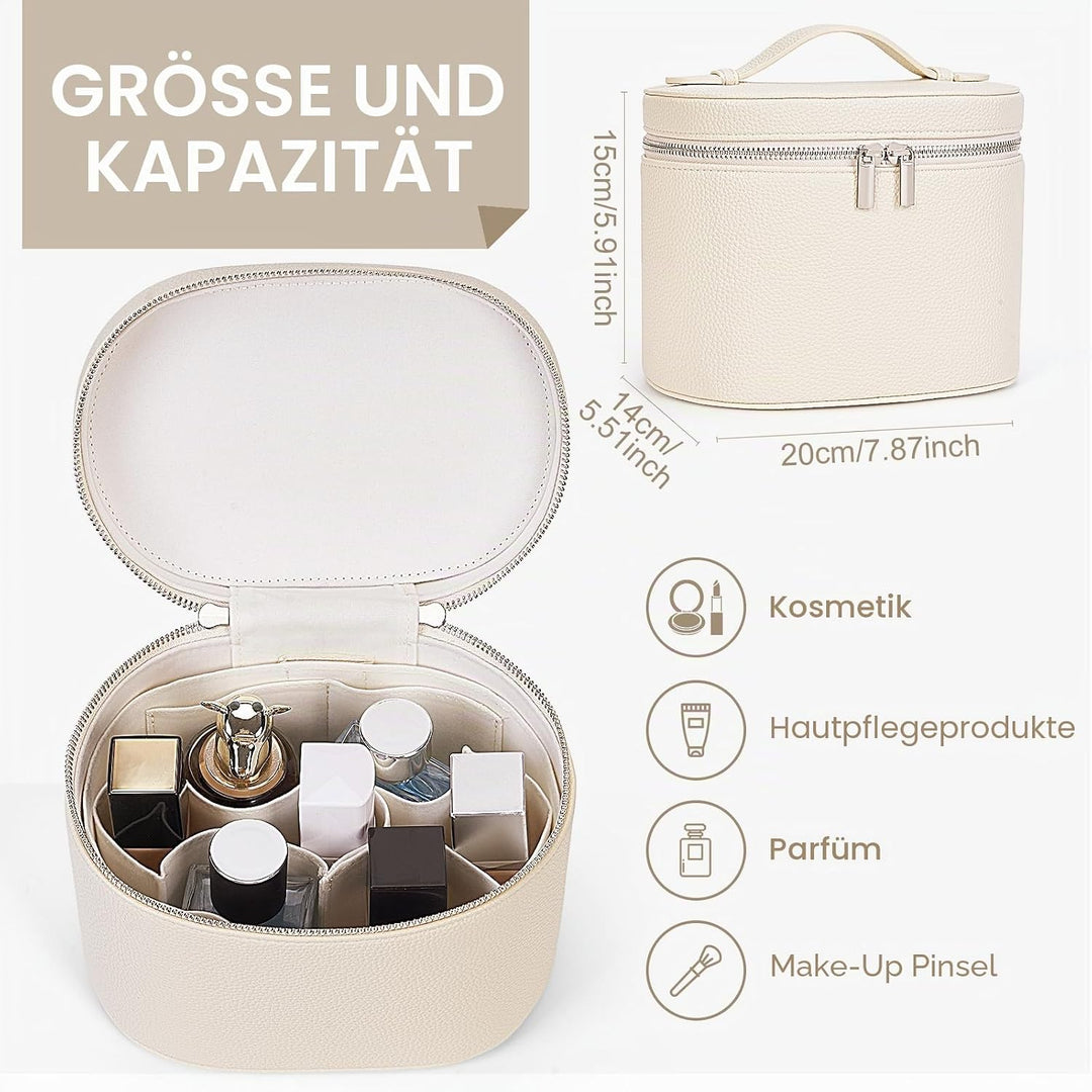 YFGBCX Make-up-Tasche mit herausnehmbarer Trennwand, Reise-Kulturbeutel, tragbare Kosmetiktasche, Ma