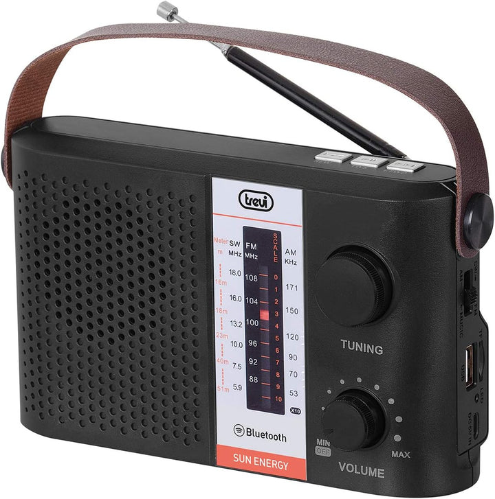 Trevi RA 7F25 BT-Radio, tragbar, Bluetooth, Schwarz