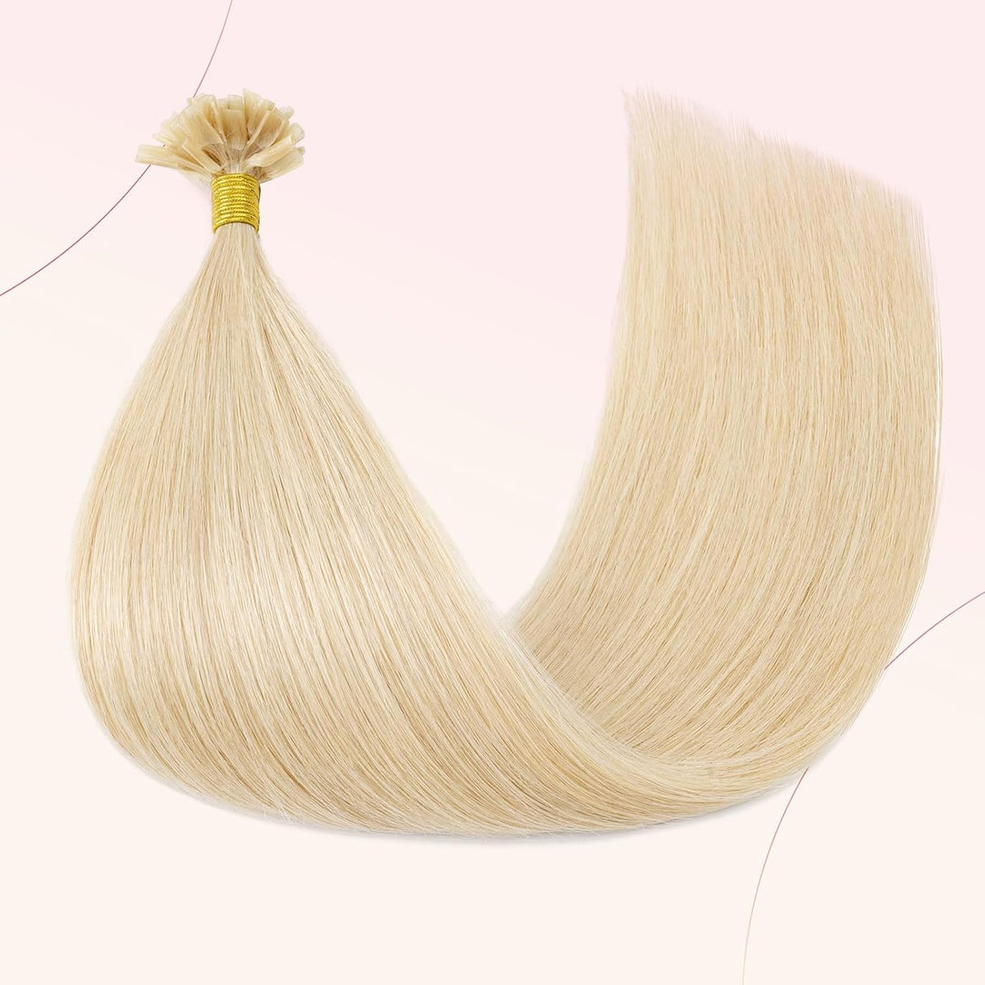 Elailite Bonding Extensions Echthaar Haarverlängerung Keratin U-Tip Haarverlängerung 100% Menschenha