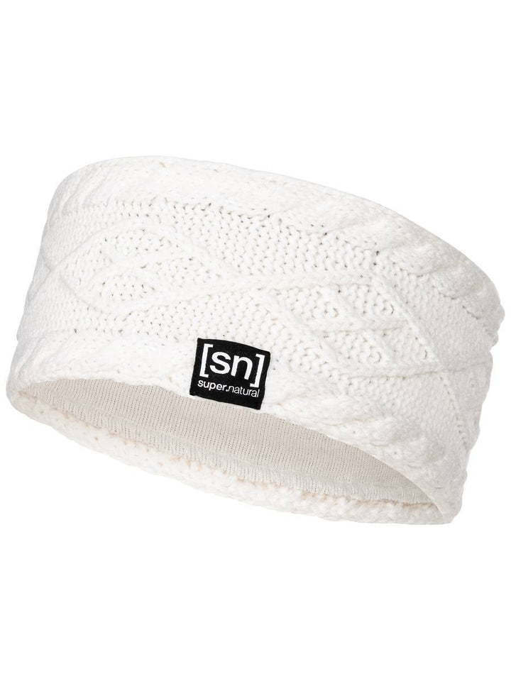 super.natural Stirnband, Unisex, Mit Merinowolle, KNIT HEADBAND Einheitsgrösse Fresh White, Einheits