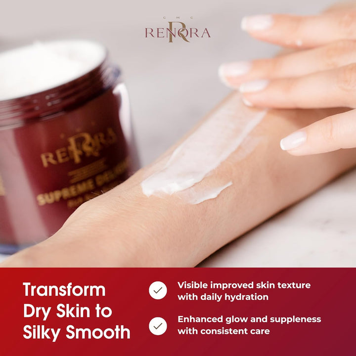 RENORA | Body Butter, feuchtigkeitsspendende Körpercreme mit Hualuronsäure | Supreme Delight | feuch