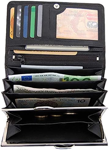 Branco Leder Damen Geldbörse Börse Portemonnaie Geldbeutel (Grün), Grün