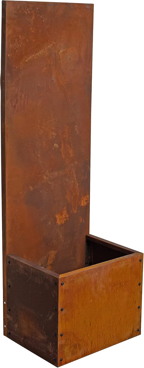 ESTEXO Sichtschutzelement Sichtschutz Edelrost 150 cm Sichtschutzwand Gartendekoration Zaun Rost Met