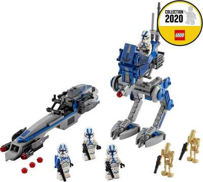 LEGO 75280 Star Wars Clone Troopers der 501. Legion, Bauset mit Kampfdroiden und at-RT Walker Single