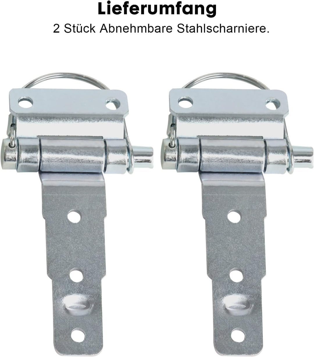 Abnehmbare Stahlscharniere, D-Typ Autoscharnier, abnehmbare Stift-Hardware passend für Anhänger, LKW