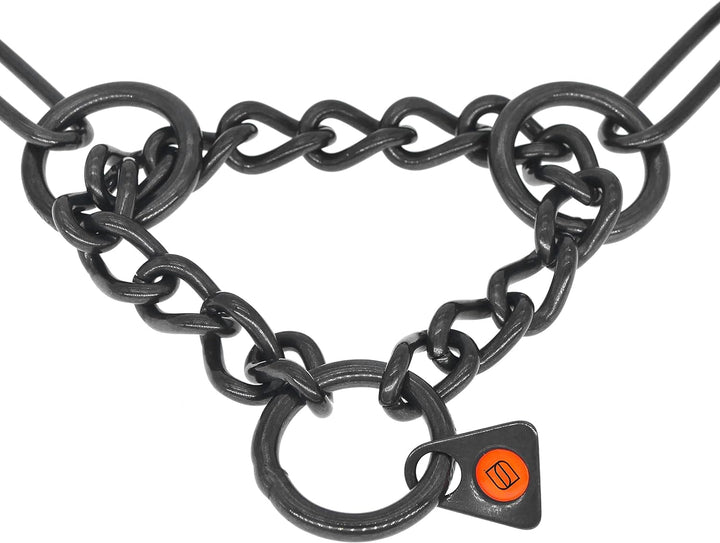 Sprenger Hundehalskette mit Durchzugskette 3mm I Edelstahl rostfreies Hundehalsband für langhaar Hun