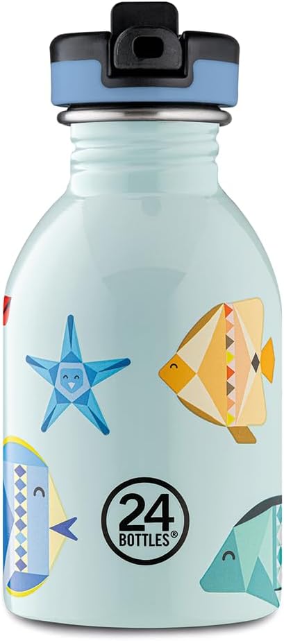 24Bottles Kids Bottle Trinkflasche für Kinder, Grundschule und Kindergarten, 250 ml, Flasche mit Ver