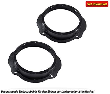 Mediadox Front/Heck 16,5cm/165mm Auto Lautsprecher/Boxen/Speaker Komplett-Set von Rckford Fsgate kom