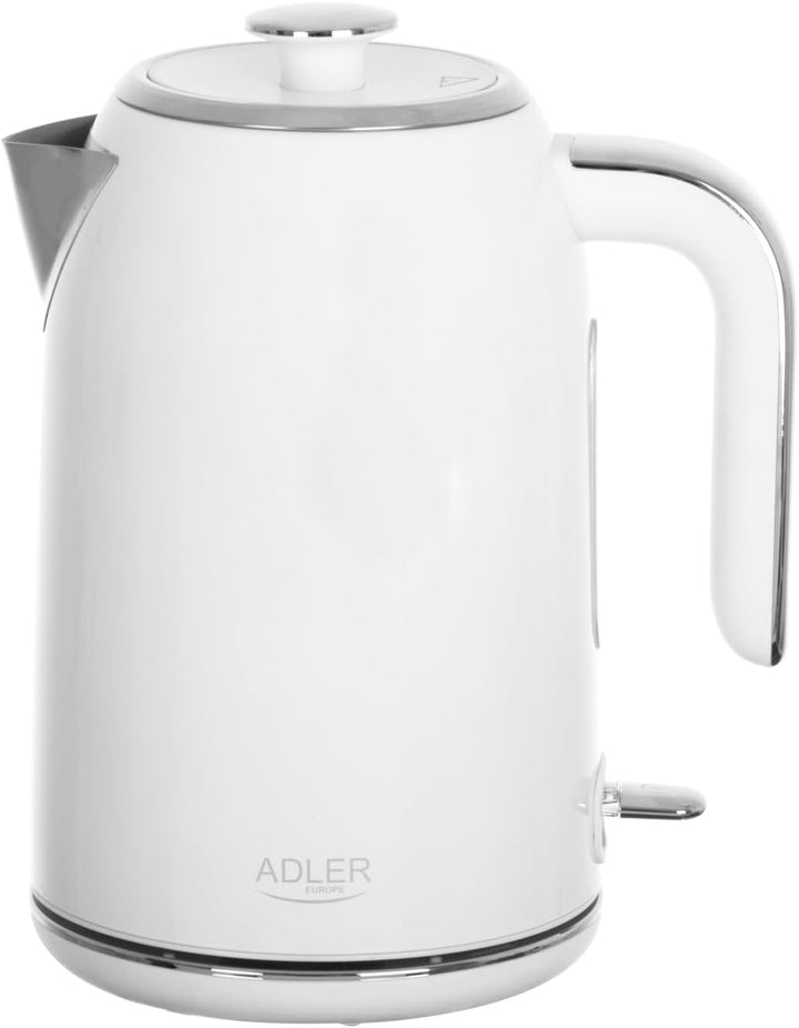 ADLER Metallkessel 1,7 l, STRIX-Steuerungssystem, Edelstahl, Silber 1.7 Liter Silber, 1.7 Liter Silb