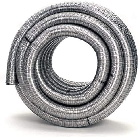 flexibles Edelstahlrohr Ofenrohr Rauchrohr Schornstein Ø 130 mm - Meterware