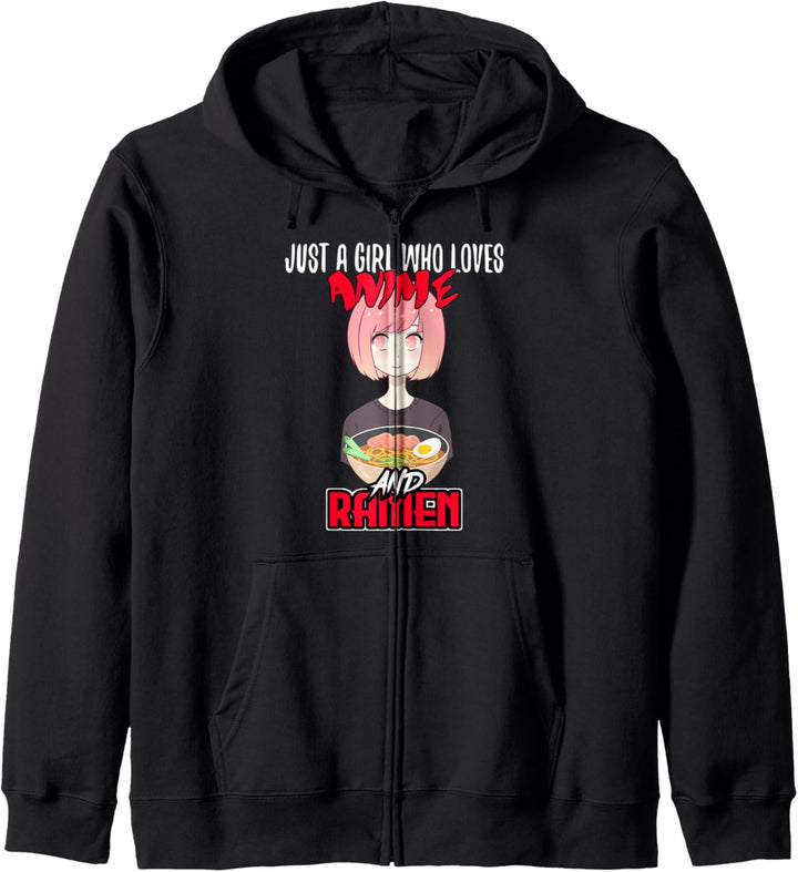 Kawaii Just a Girl who Loves Ramen Otaku Anime Lover Gift Kapuzenjacke