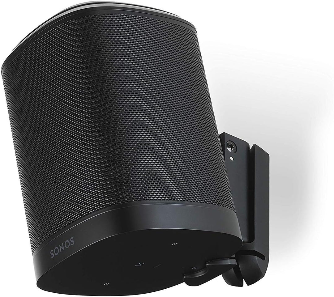 Flexson Wandhalterung Geeignet für Sonos One, One SL und Play:1 - Schwarz (Single) Schwarz Single Si