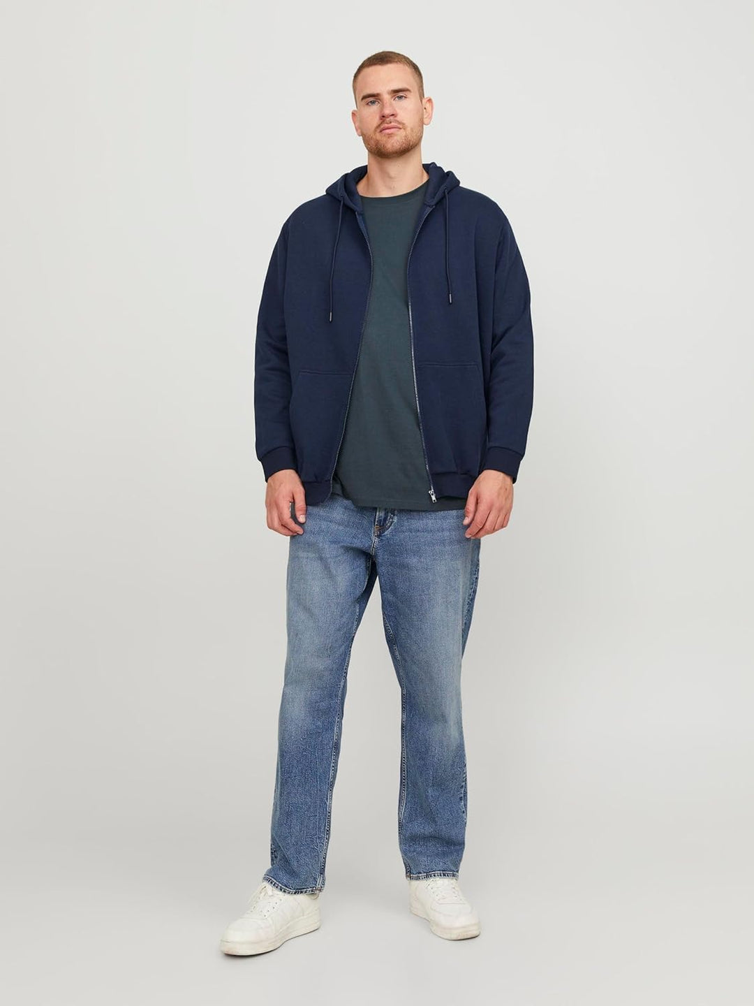 JACK & JONES Hoody Herren mit Kapuze S Navy Blazer, S Navy Blazer