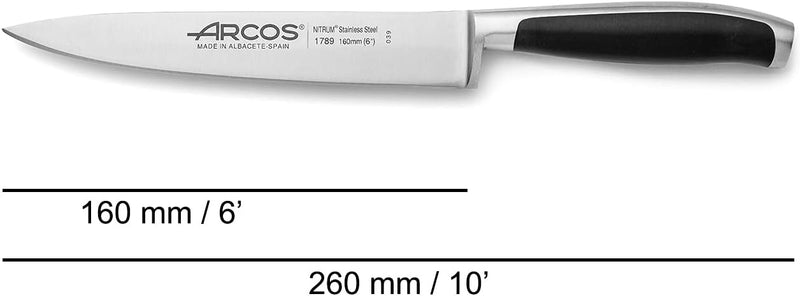 Arcos 178900 Serie Kyoto - Küchenmesser - Klinge aus Nitrum geschmiedetem Edelstahl 160 mm - HandGri