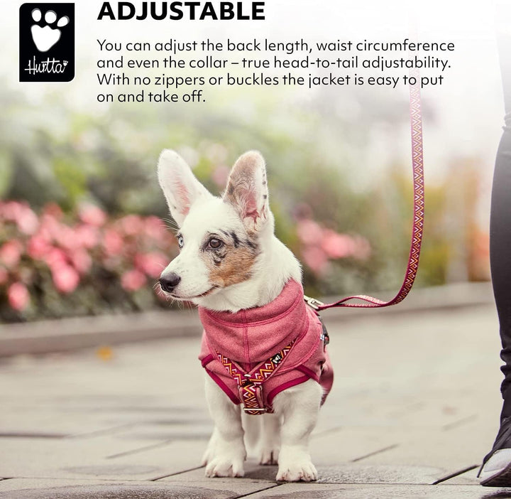 Hurtta Razzle-Dazzle Midlayer Jacke für Hunde, verstellbar, wendbar, Pull On, unter Regenmänteln und