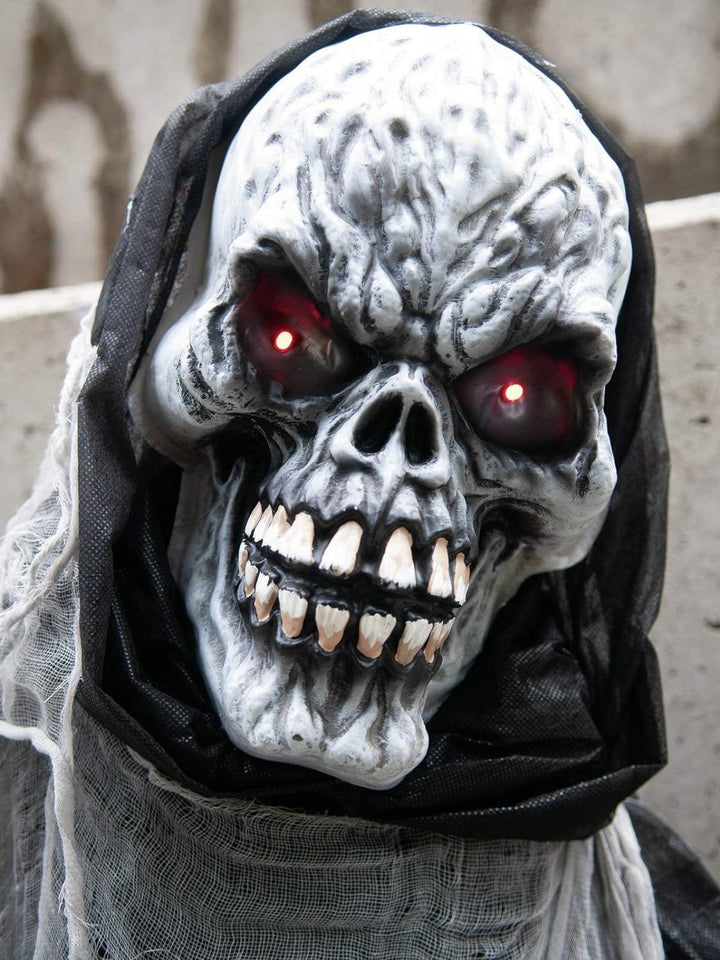 EUROPALMS Halloween Figur Death Man, 68cm | Gevatter Tod als animierte Standfigur