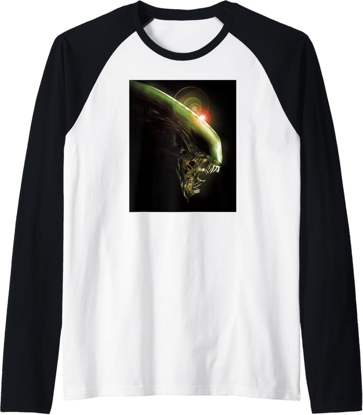 Alien Xenomorph Lens Flare Raglan