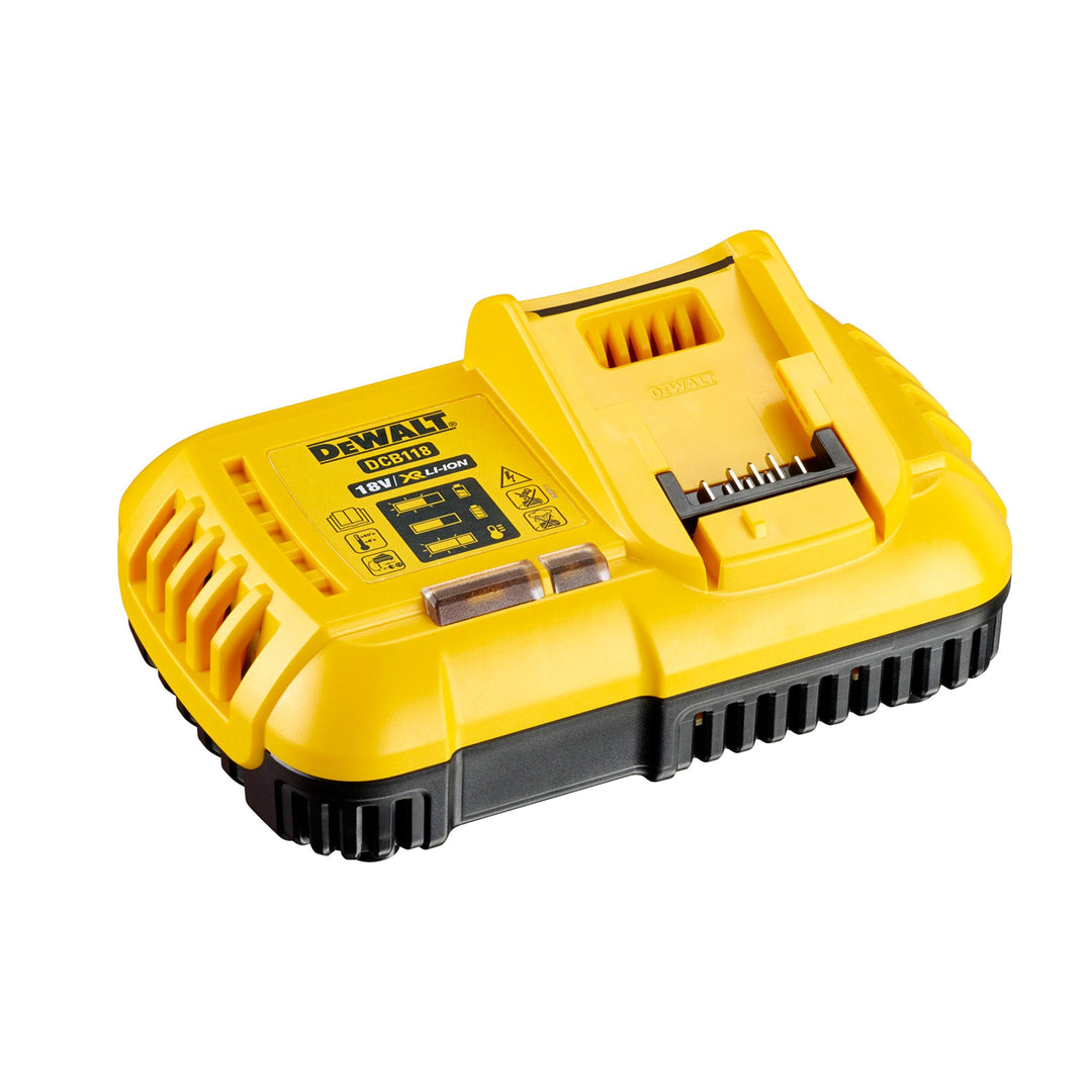 Dewalt dcb118-gb XR Multi-Spannung Schnell Ladegerät, 18 V, gelb/schwarz