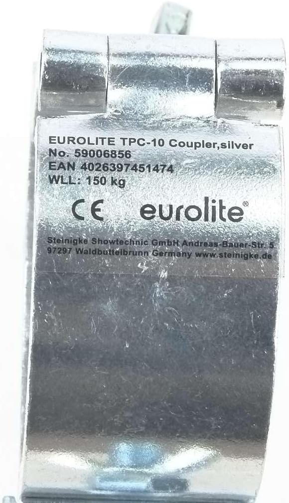6 x Eurolite TPC-10 Half Coupler 30 mm breit Scheinwerferhaken Theaterhaken Schelle Montagehaken für