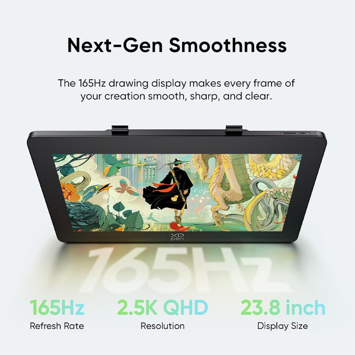 XPPen Artist Pro 24 (Gen 2) Zeichentablett mit weltweit erstem 165Hz Bildwiederholrate, 23 Zoll 2,5K