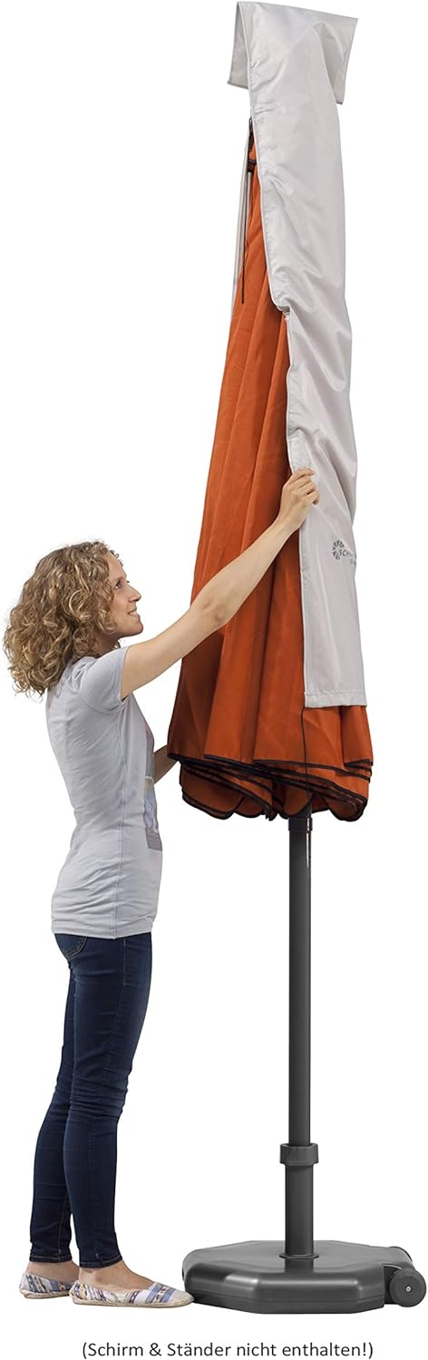 Schneider Schutzhülle für Sonnenschirme bis 300 cm Ø, 821-00, silbergrau, 177 x 26/34 cm, 0.3 kg, Gr