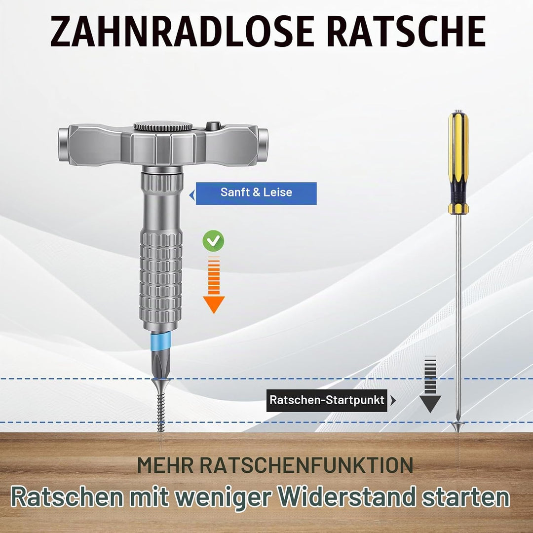 Yosoo Health Gear 66-in-1 Magnetisch Ratschen Schraubendreher Set mit Abnehmbarem Ratschengriff, Mul