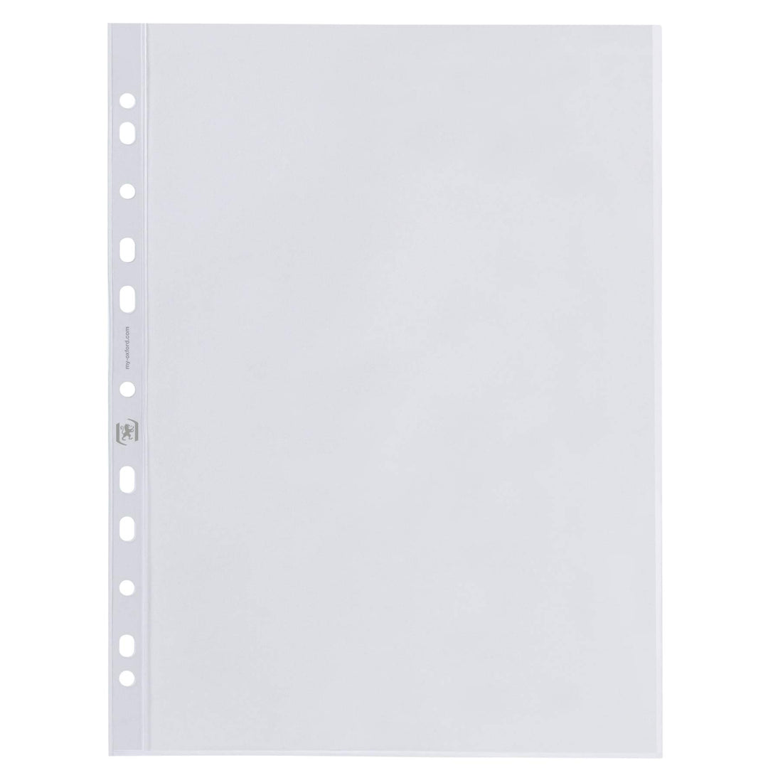 Oxford Prospekthüllen "Premium" DIN A4, glasklar, oben offen, 100er Pack A4 (100 Stück) Standard - g