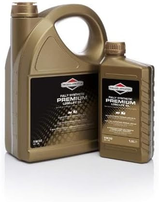 Briggs & Stratton 100009S Premium Öl, Schwarz, 5.0 Litre 5.0 Litre 5W30 Single, 5.0 Litre 5W30 Singl