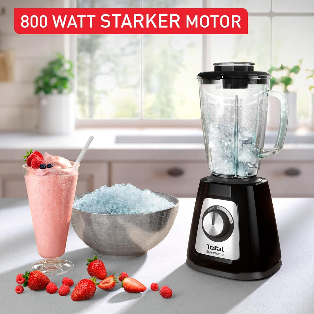 Tefal BL435831 BL4358 Standmixer, Glas, 1.75 liters, Schwarz