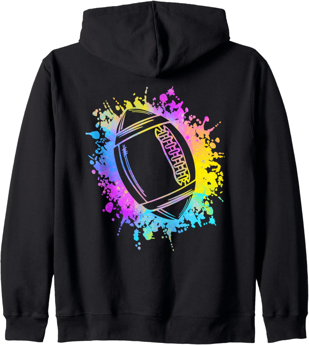 Bunte Spritzer Rugby American Football Kinder Kapuzenjacke