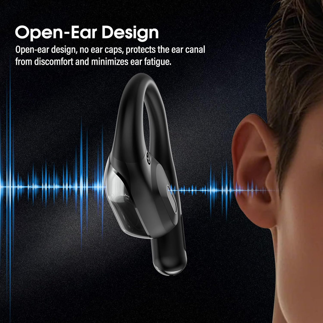 Open Ear Kopfhörer Bluetooth 6.0, Bluetooth Kopfhörer Sport mit Grossbereich-TIPP, 45Std Immersive S
