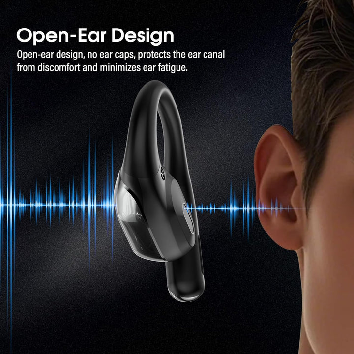 Open Ear Kopfhörer Bluetooth 6.0, Bluetooth Kopfhörer Sport mit Grossbereich-TIPP, 45Std Immersive S