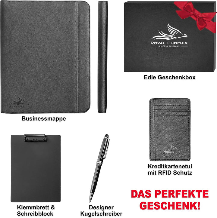 Royal Phoenix® Business Schreibmappe A4 &