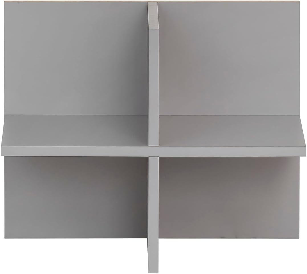 Schildmeyer Regalkreuz, Holzwerkstoff, platingrau, 47,5 x 32,8 x 38,4 cm, Platingrau