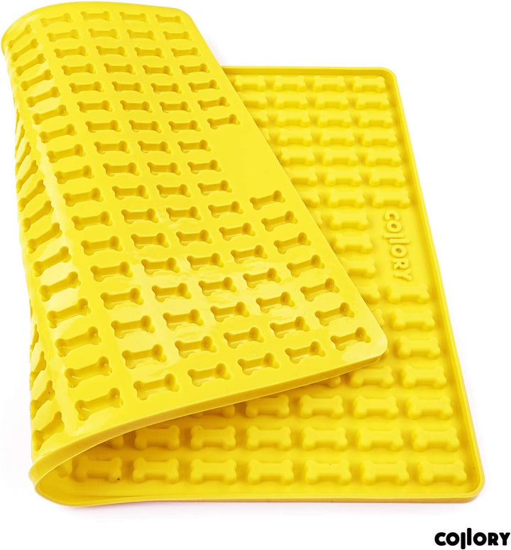 Collory® Mini Knochen (2cm) Silikon Backmatte, Backform für mini DIY Hundekekse und Leckerlis, Knoch