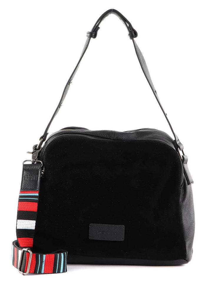 FREDsBRUDER Damen Schultertasche Alerassa schwarz/navy/weiss/hellrot One Size