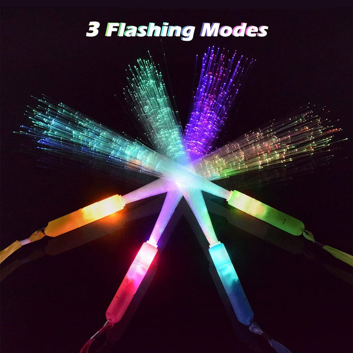 Senhui 12 Leuchtstäbe Partyzubehör, 3 Modi Farbe blinkende LED-Lichtstäbe Glow in the Darkness Stick